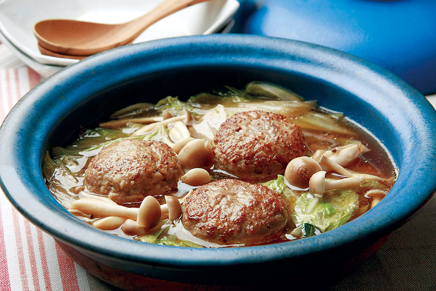 白菜と肉団子の土鍋煮