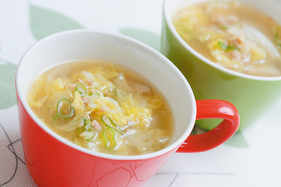 白菜のそぼろ汁