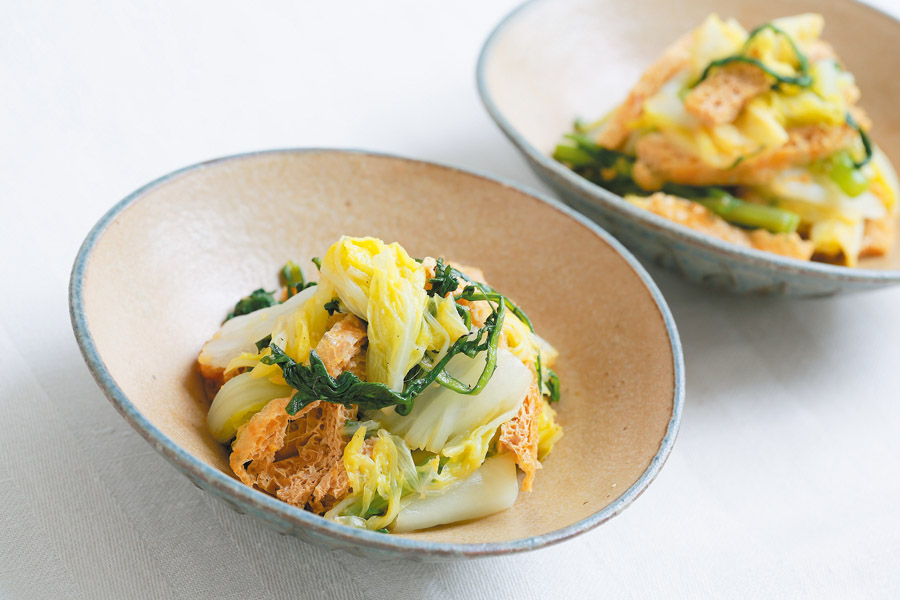 白菜と春菊のしょうがびたし