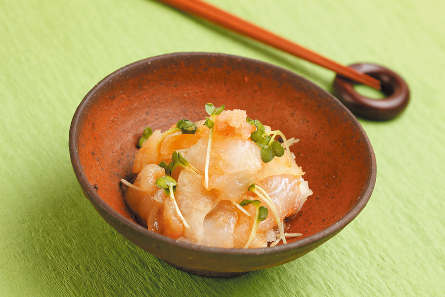 鯛の辛子明太子あえ