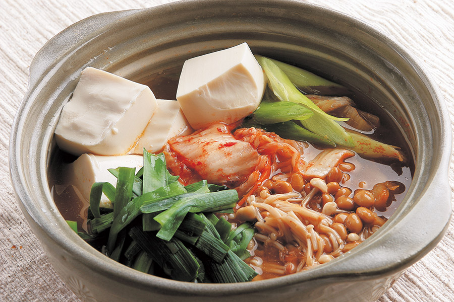 納豆入りキムチチゲ