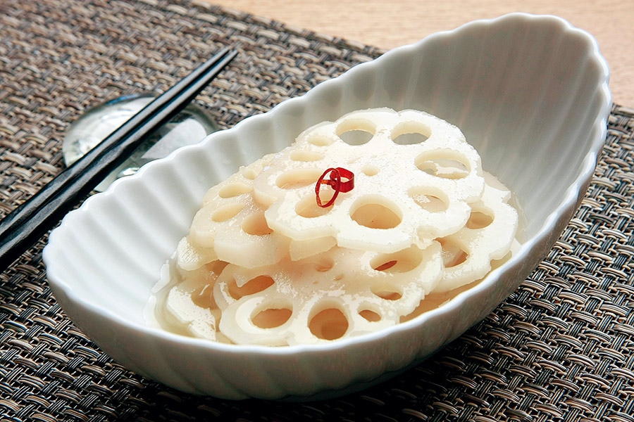 花切りれんこんの甘酢漬け