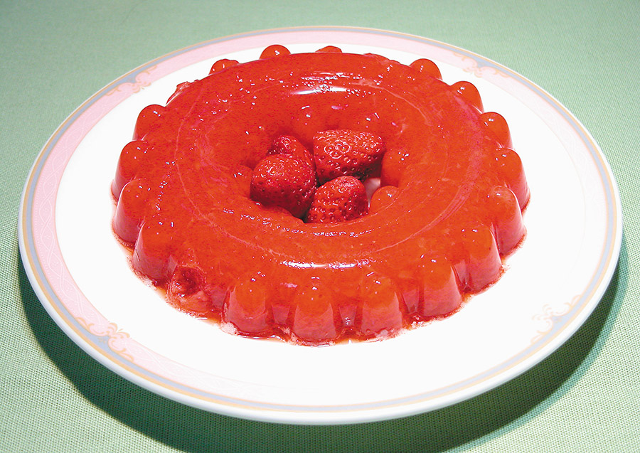 苺の美人ゼリー