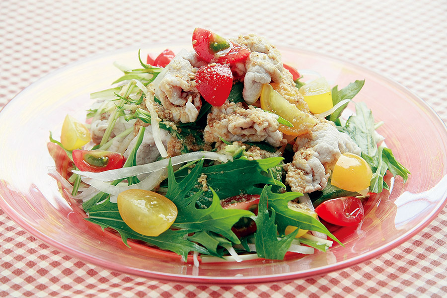 豚しゃぶのごまポンサラダ