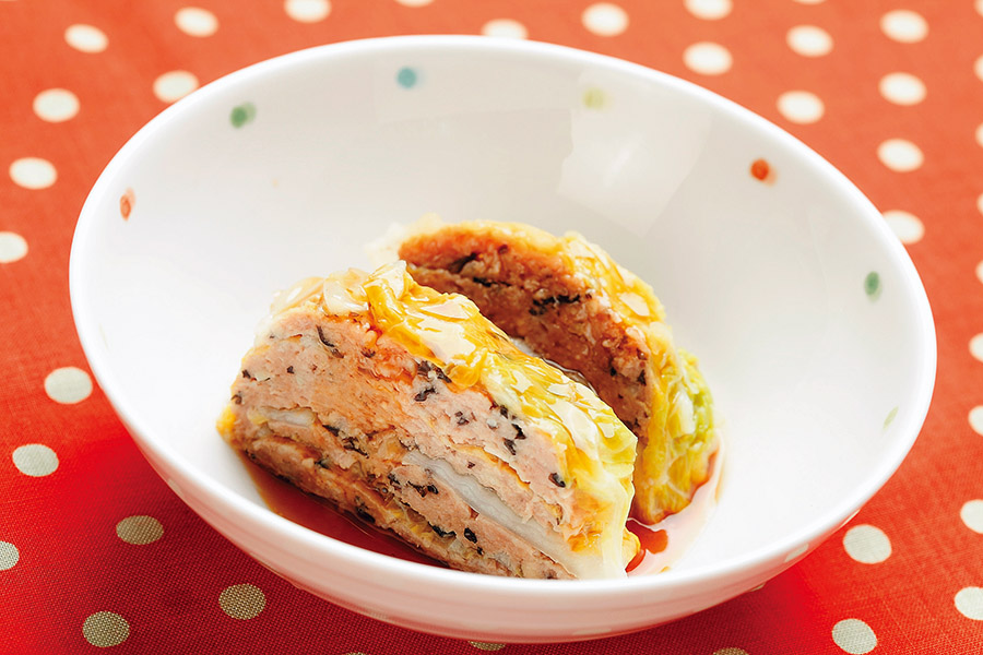 豚ひき肉の白菜蒸し