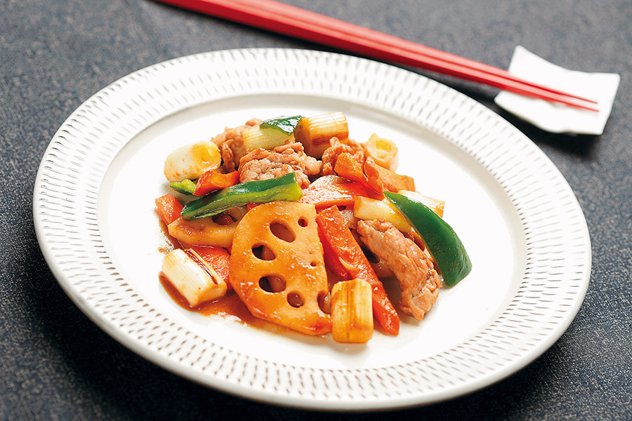 豚肉とれんこんの炒めもの