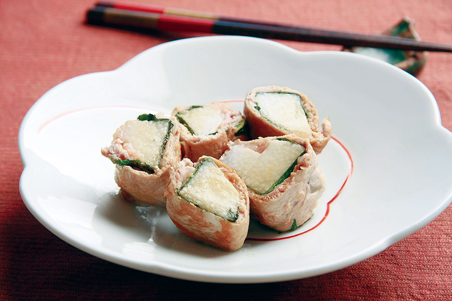 豚肉の長いもロール