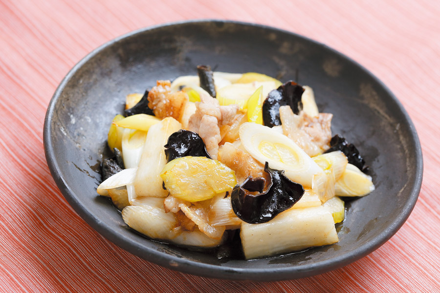 豚肉と長いものオイスター炒め