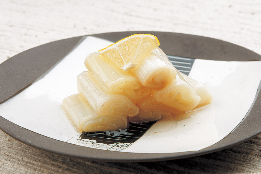 長ねぎの温サラダ