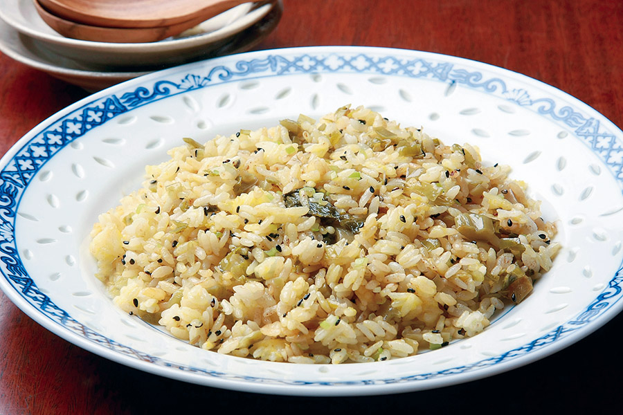 高菜とごまの炒飯