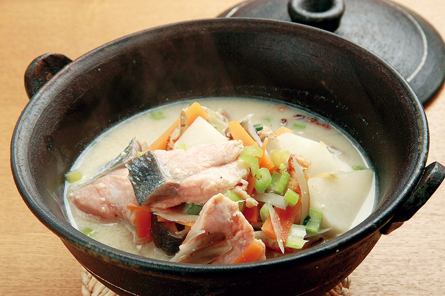鮭の豆乳鍋