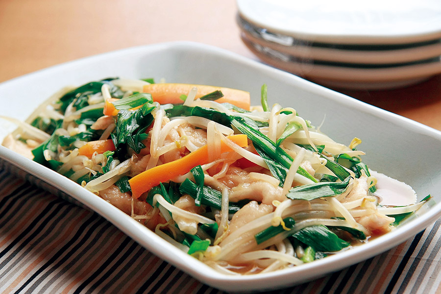 鶏ささみと野菜のオイスターソース炒め