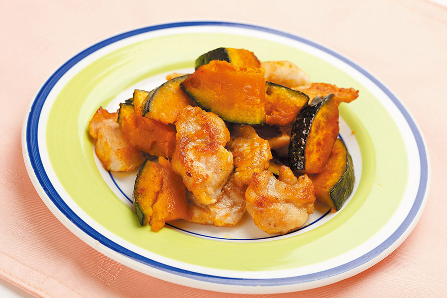 鶏肉とかぼちゃのソテー