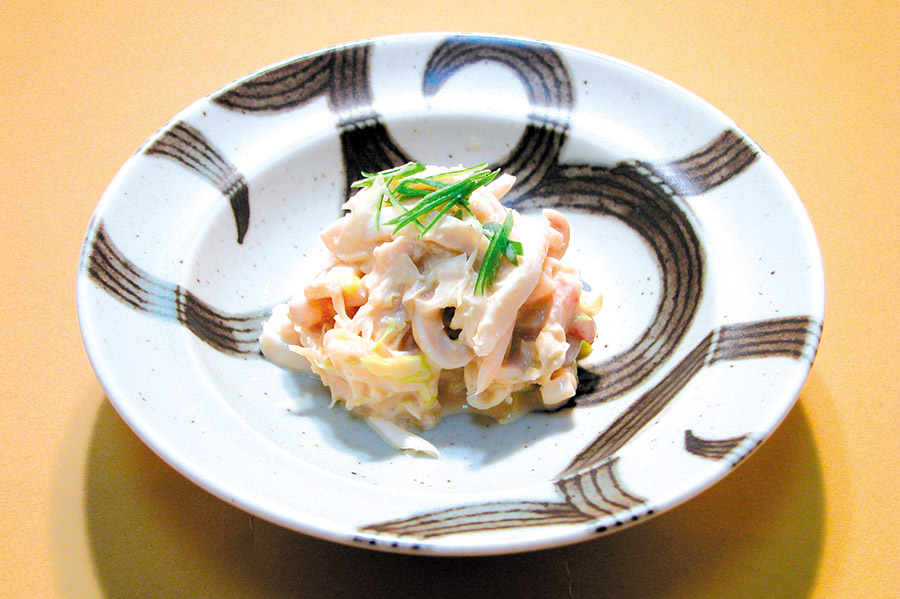 イカのねぎ味噌和え