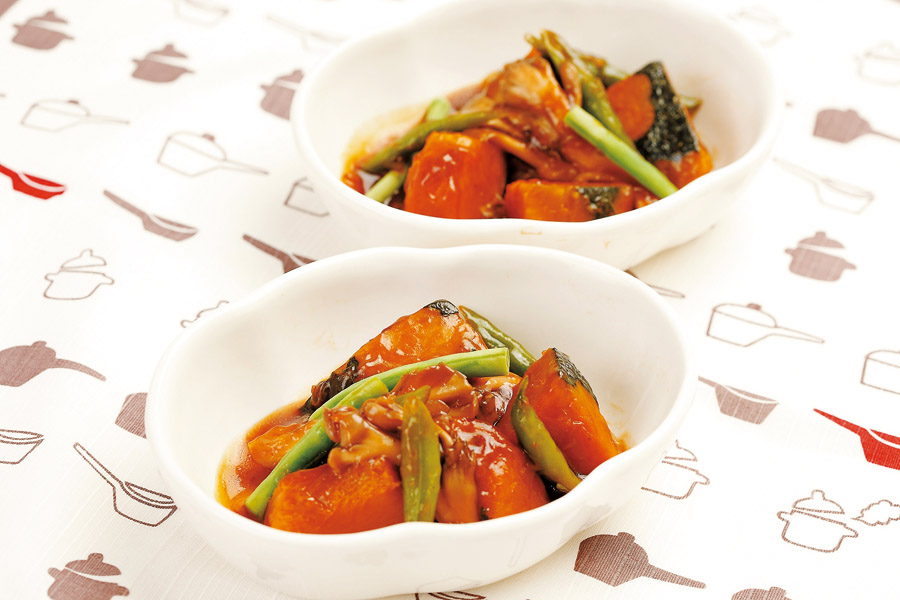 かぼちゃの揚げ煮