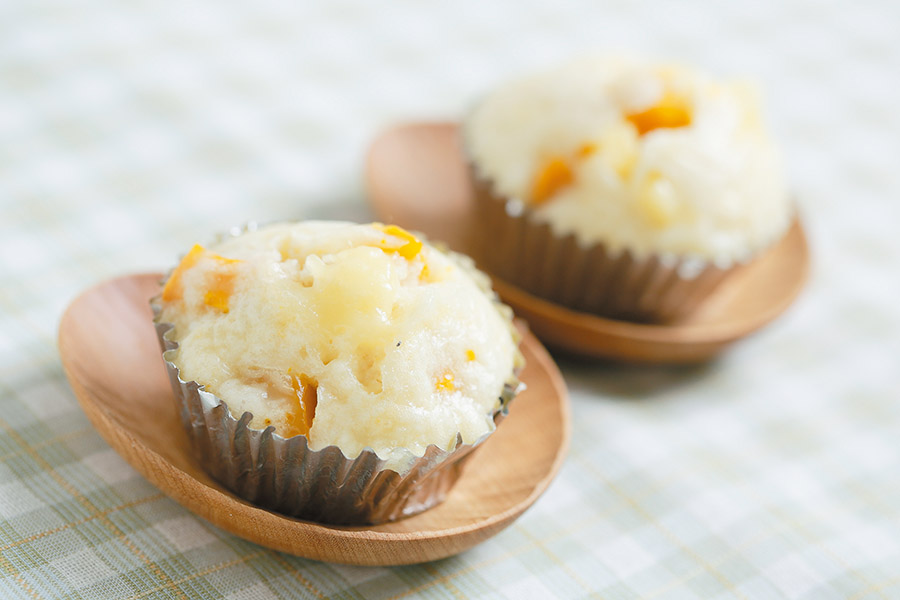 かぼちゃとチーズの蒸しパン