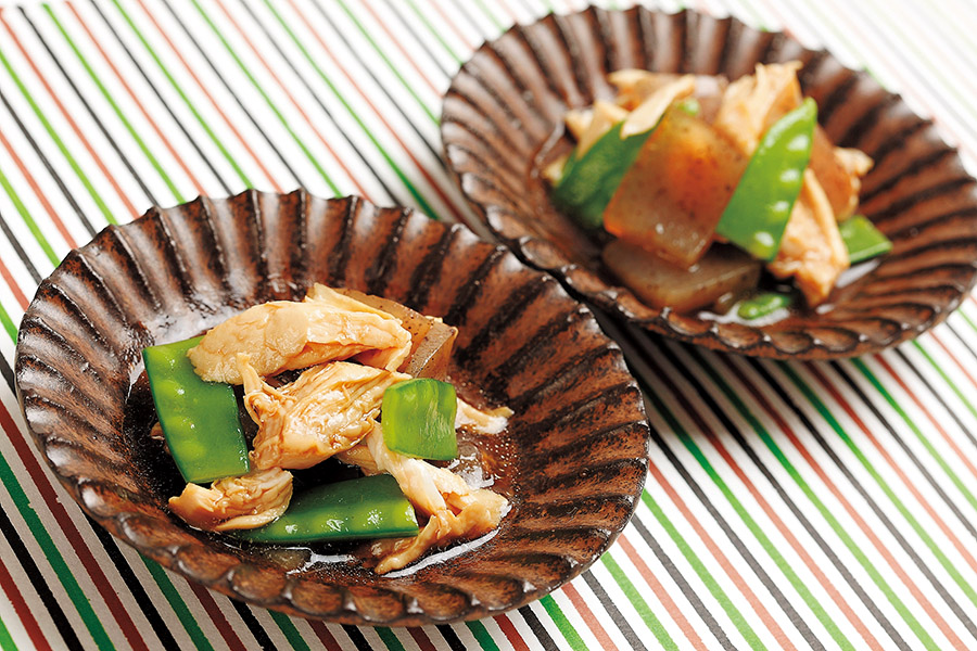 ささみとこんにゃくのサラダ