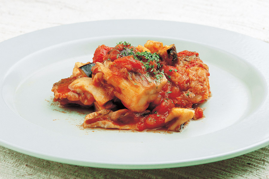 さばのトマト煮込み