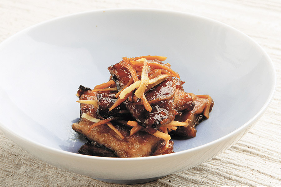 さんまソテーの生姜煮