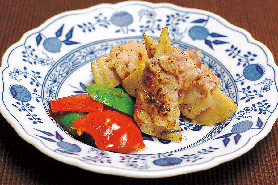 たけのこの豚バラ肉巻きソテー