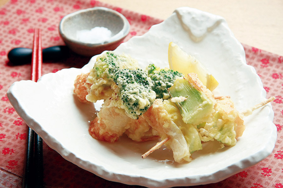 ちくわのブロッコリーはさみ揚げ