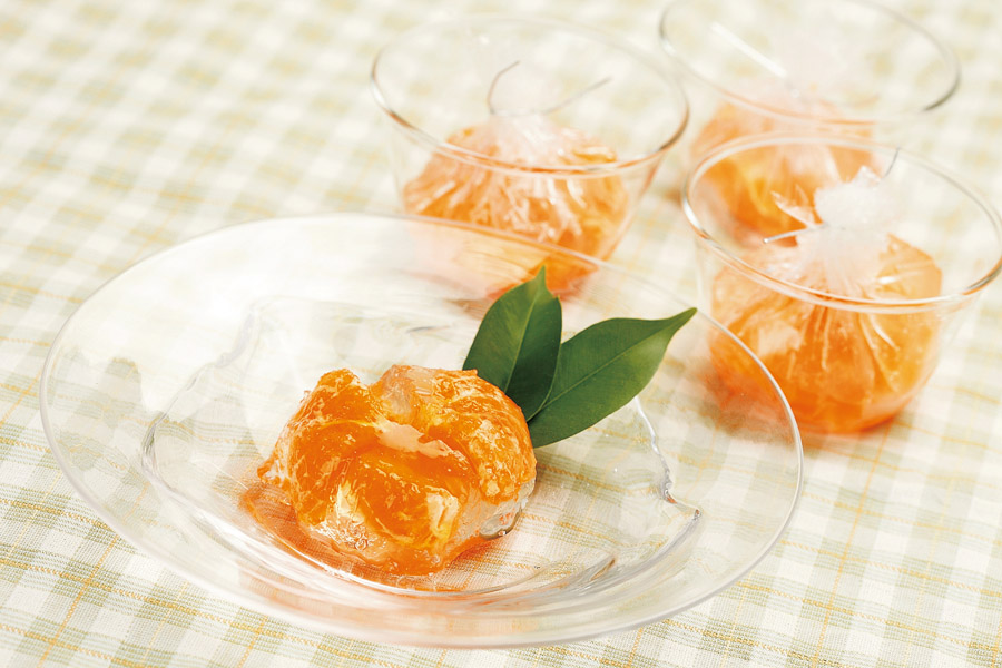 みかんの寒天寄せ