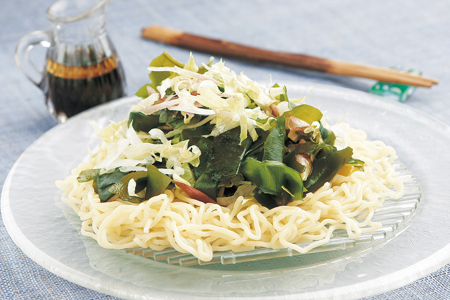 わかめとみょうがのさっぱり冷し麺