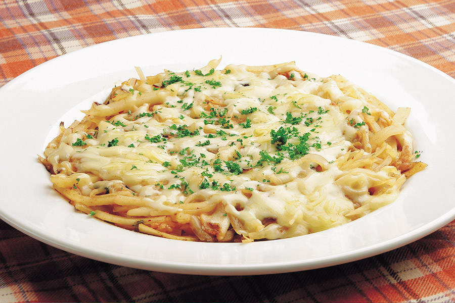 キムチdeポテトピザ