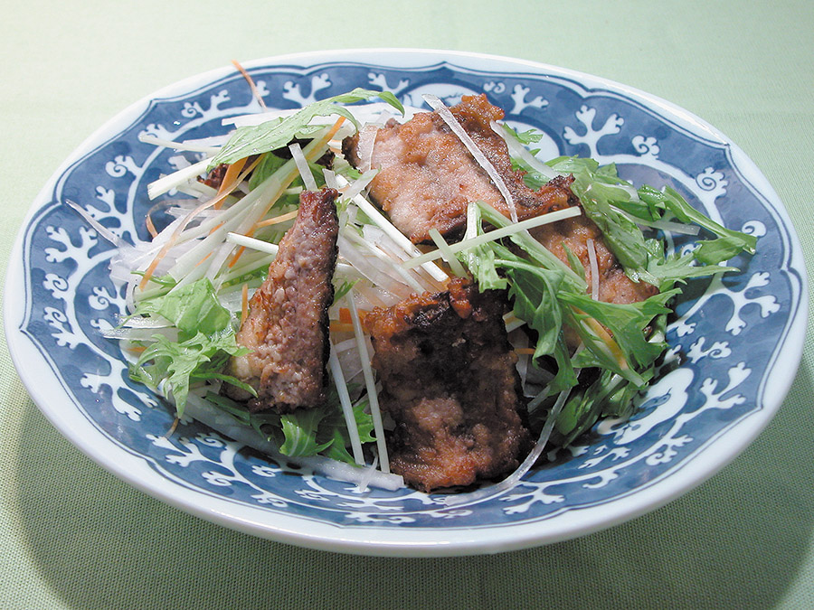 サンマの唐揚げサラダ