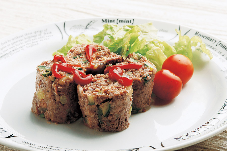 ズッキーニのミートローフ