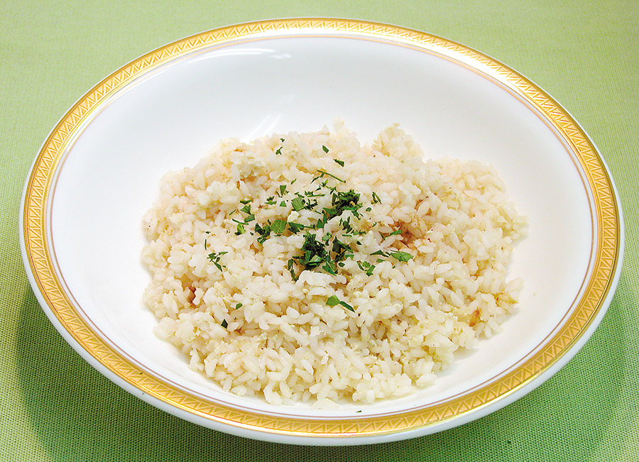 マンナンヒカリの豆乳煮