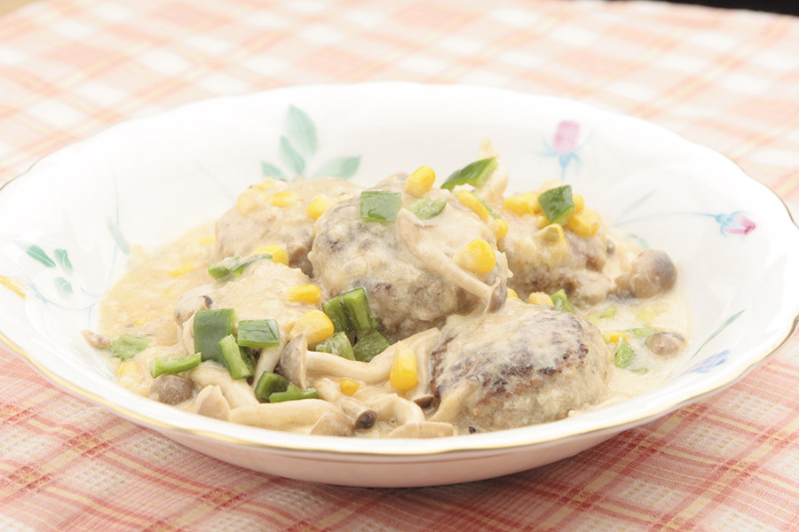 ミートボールのクリーム煮