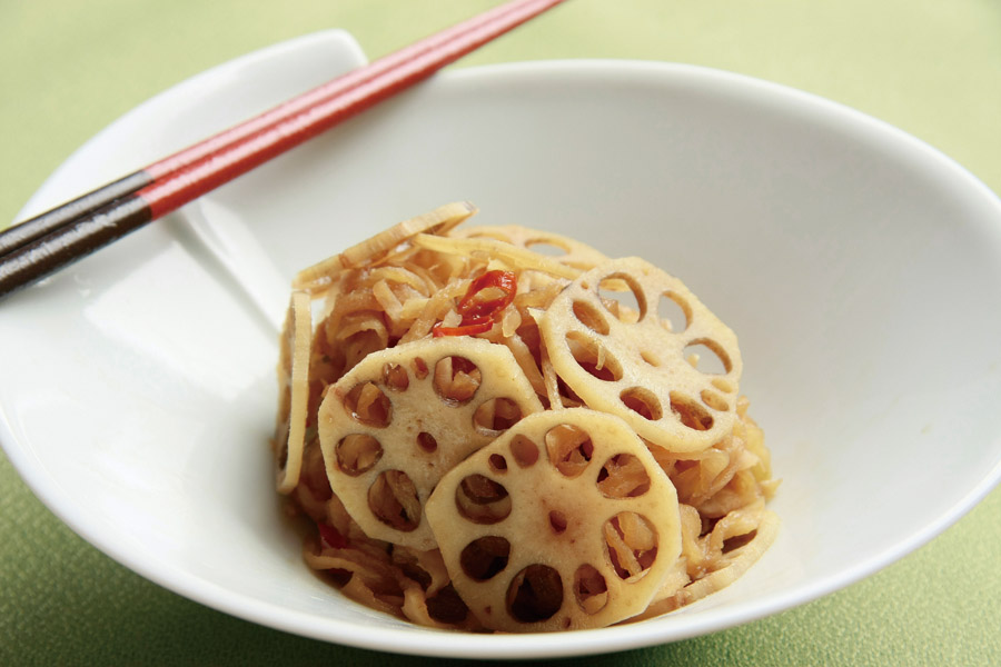 切り干し大根とれんこんのきんぴら