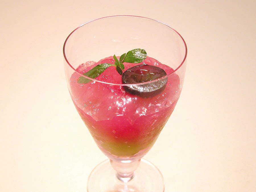 巨峰のワインゼリー