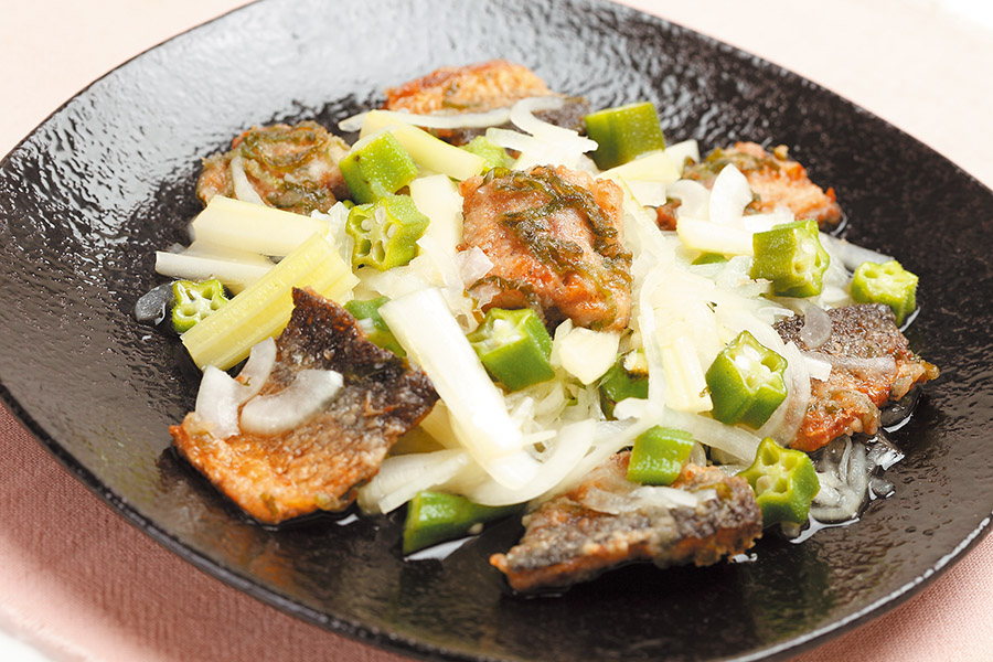 揚げさんまの和風マリネ