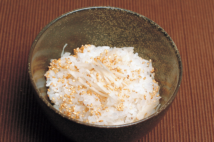 新しょうがのレンジおこわ