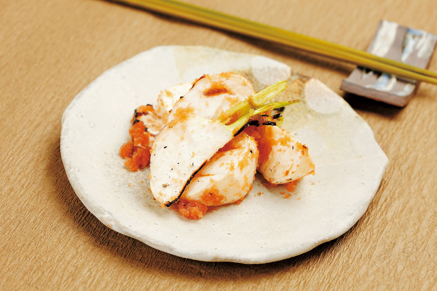 焼きかぶのたらこあえ