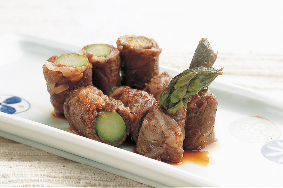 牛肉とアスパラの焼き肉風味
