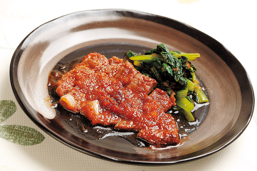 牛肉の中華風ステーキ