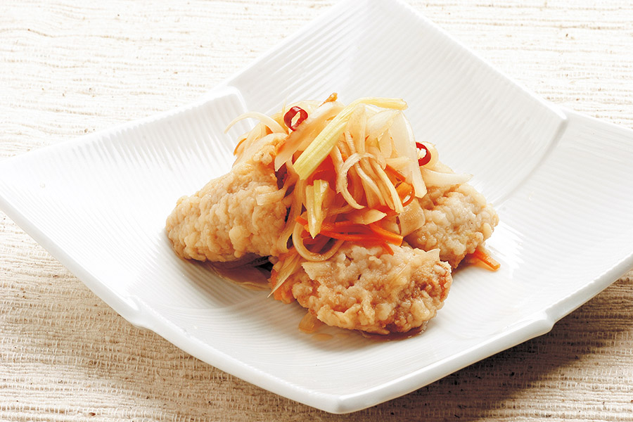 白身魚の香味野菜マリネ