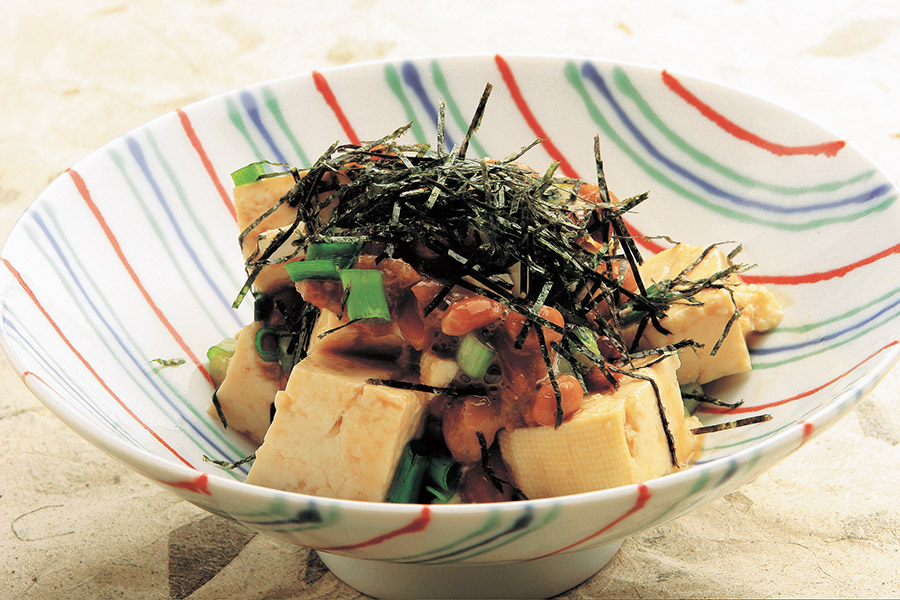 豆腐と納豆の梅あえ