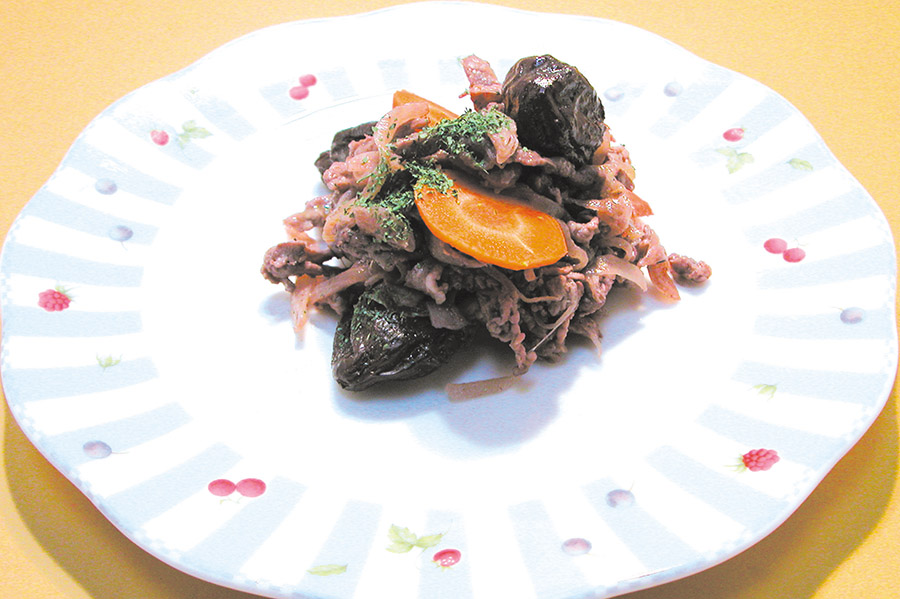 豚肉とプルーンの赤ワイン煮