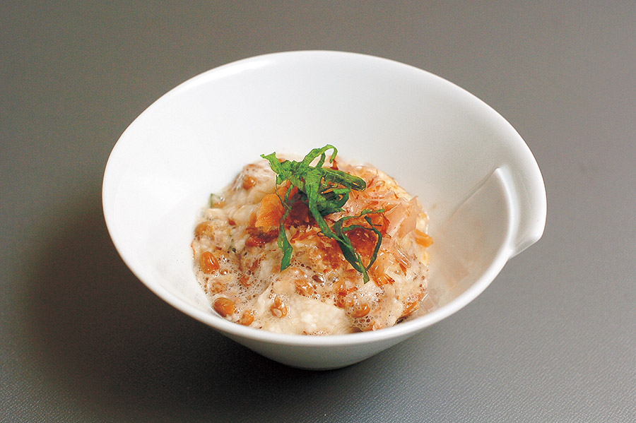 長いもと納豆の梅肉あえ