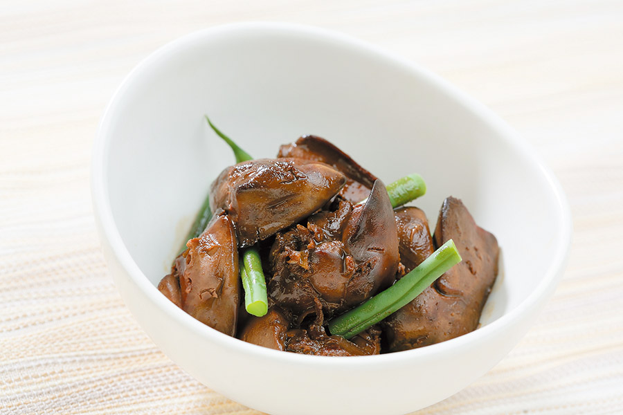 鶏レバーのウスターソース煮