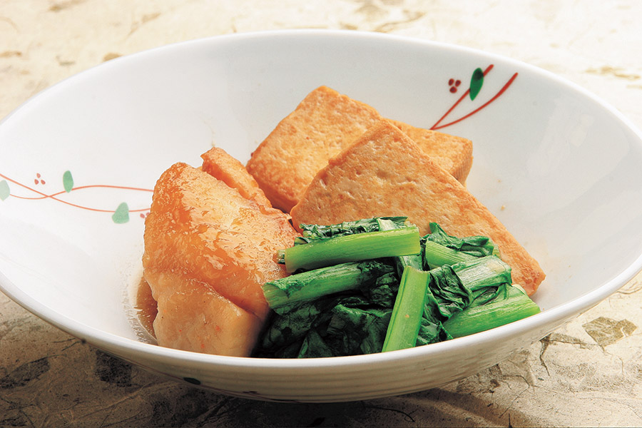 あいなめ（油子）と豆腐の煮つけ