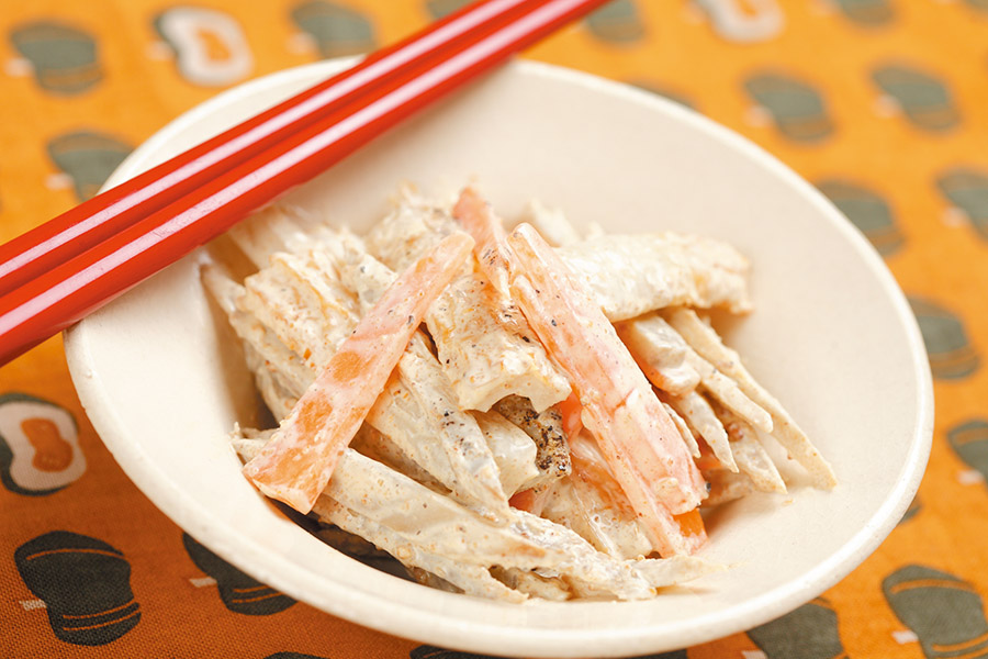 ごぼうとちくわのマヨサラダ