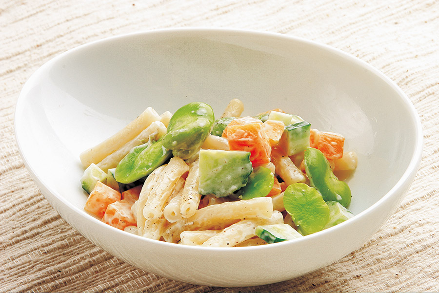 そら豆のカラフルサラダ