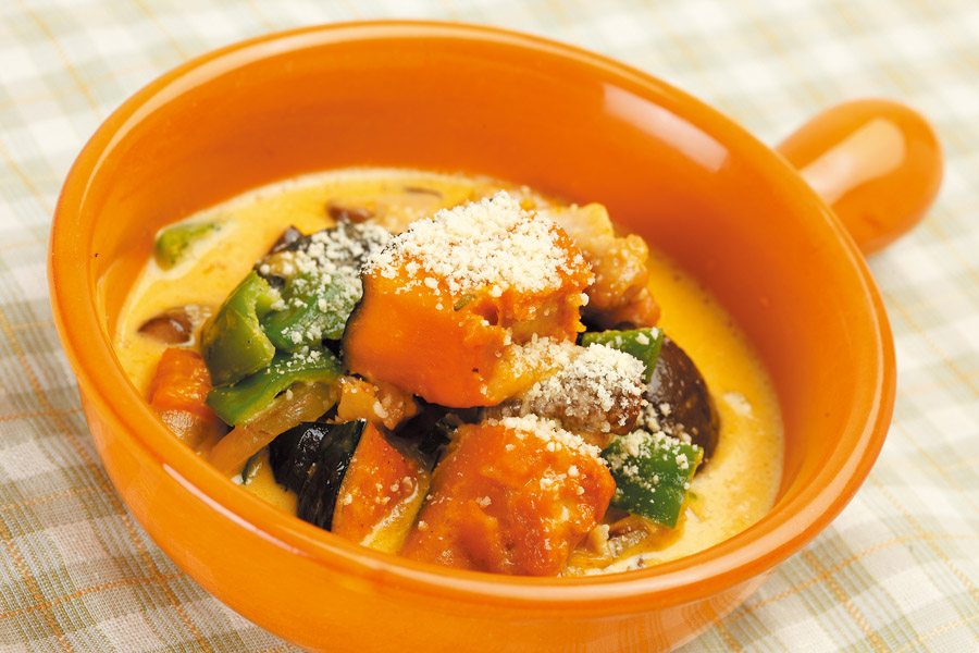 鶏肉とかぼちゃのクリーム煮