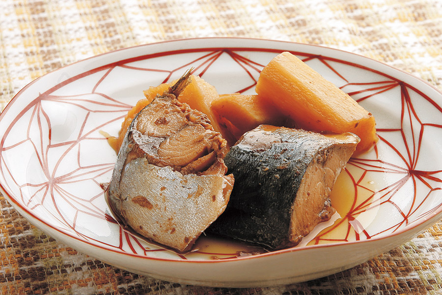 鯖（さば）と長いもの酢煮