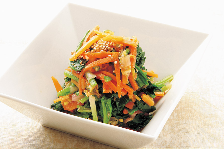 にんじんとほうれんそうのナムル